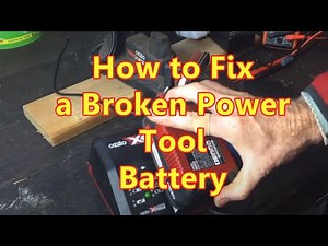 How to Fix a Broken Power Tool Battery