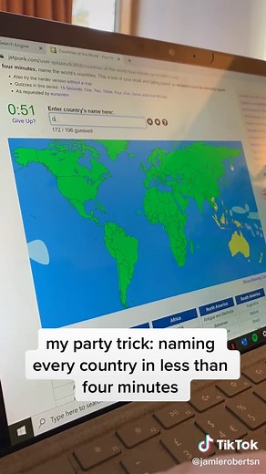 Naming Every Country Challenge in Less Than Four Minutes