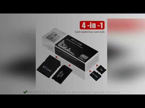 USB 2.0 Card Reader 4 in 1 Multi Card Reader Memory Adapter For Memory Stick Pro Duo Micro SD/T-Flas