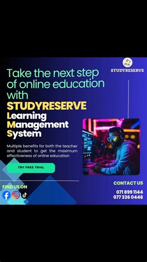 STUDY RESERVE - LMS 📚 ඔයත් ඔයාගේ පන්තියට සම්බන්ධ වෙලා ඉන්න ළමයින්ට හොදම දේ දෙන්න උත්සාහ කරන ගුරුවරයෙක්ද ? එහෙනම් මේ News එක ඔයාටයි 💁‍♂️ ලංකාව වටේම දහස්ගණනකට දැනුම ලබාදෙන ඔයා වගේ ගුරුවරුන්ට මෙන්න STUDY RESERVE අපෙන් Updated Solution එකක් !!! STUDY RESERVE - LMS (Learning Management System) එකෙන් ඔයාට ඉතාමත් පහසුවෙන් Online Classes පැවැත්වීමේ හැකියාව දැන් අපි ලබාදීලා තියෙනවා. විශේෂම දේ වෙන්නේ ලොකු ලොකු සංකීර්ණ දේවල් මේ LMS එකේ කරන්න නැති එකයි. ගුරුවරුන්ට විතරක් නෙමෙයි පුංචිම පුංචි ළමයෙක්ට වුණත් 