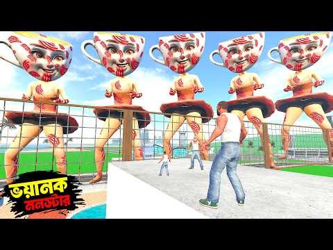 ভয়ানক Zombie Ballerina Cappuccina Vs Franklin কে জিতবে😨 | horror game - GTA 5 !!