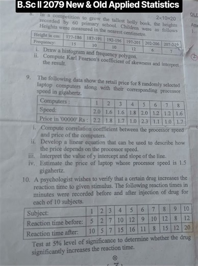 #bsc ll 2079 #regular & #partial #appliedmaths #statistics #question #paper #tu #subject Shorts