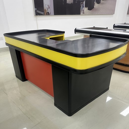 [Hot Item] Supermarket Design Retail Cash Register Table Gondola Checkout Counter Cashier Desk
