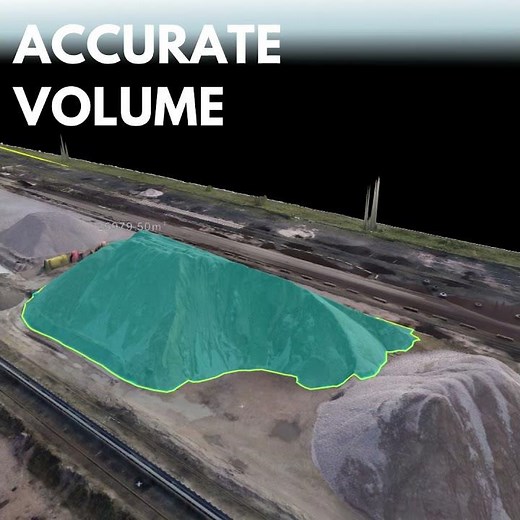 Drone Surveys for Stockpile Volume Calculations