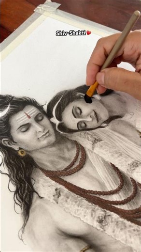Shiv- Shakti | #mahashivratri | Art Tutorial