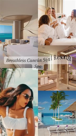 Breathless Cancún Soul Resort & Spa! Where luxury meets nonstop vibes. Click the link in the bio to submit a travel inquiry! #savingmoney #travel #vacations #cancun