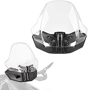 3" Adjustable Clear Sport Windshield for Can-Am Ryker 600/900/ Rally Edition (2019-2025) & Sport Edition (2022-2025) | Wind Deflector Windscreen Replace OEM #219401023