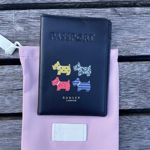 Radley Leather Large Flap Over Passport ID Holder Passport Cover Case: Quad Dog - Etsy