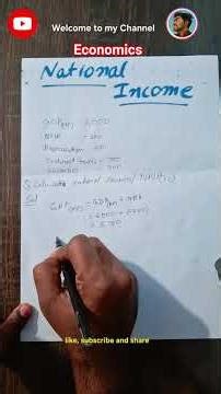 National income Kaise Calculate krenge ? |How tk Calculate National Income NNP(fc) #nationalincome