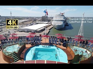 Carnival Vista Cruise Lido/Pool Deck Tour