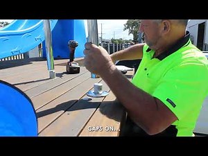 Poly Pool Deck Ladder Installation