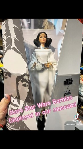 More Star Wars X Barbie’s displayed in our museum! #ranchoobiwan #starwars #barbie #starwarsbarbie | Rancho Obi-Wan, Petaluma, Ca.