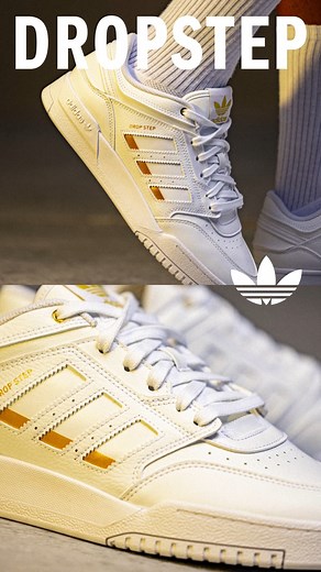 39K views · 358 reactions | The adidas Originals Drop Step Low Sneakers are here, and they’re a must-have for your rotation.  If you're all about that sleek, effortless vibe, these kicks are IT. Don’t sleep—grab yours now before they're gone! Available online & in-store. #SneakerGoals #adidasDrip #StyleOnTheMove #Studio88 | Studio 88 | Facebook