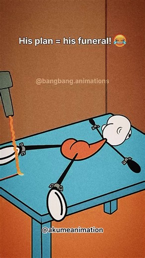 Funny Animation: His Plan Equals His Funeral
