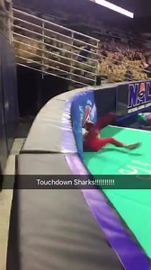 An amazing catch by #3 Antonio Vaughn on the road in Worcester, this is his 4TH TD catch tonight #SharksFootball #Touchdown #NAL | Jacksonville Sharks