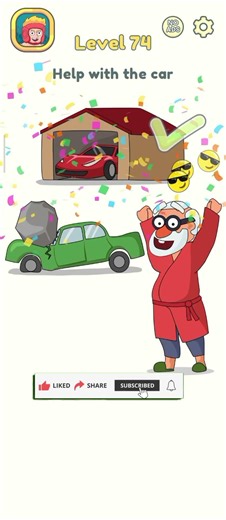 DOP 2 Level 74 – Help with the Car 🚗🧠 | Tricky Brain Puzzle Solution!#DOP2 #DOP2Level74