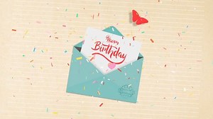 Happy Birthday Celebration. Background Animation.