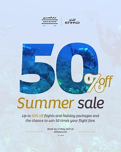 1.4K reactions · 52 shares | Miss it, miss out! Save up to 50% on flights around the world in our summer sale, with fares as low as AED 995. | Etihad Airways | Facebook