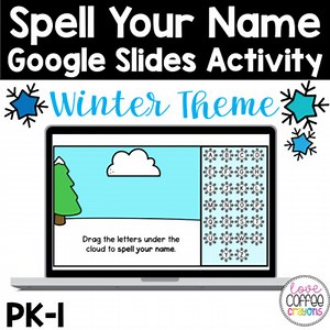 Spell Your Name | Winter Google Slides Activity