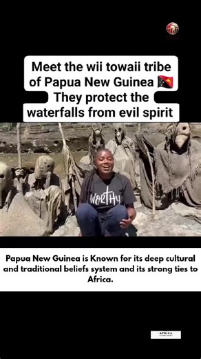 Have you ever heard of the strong culture and traditions of the people of Papua New Guinea? Meet the "bird spirit" who "protect the waterfalls from evil spirit", a mystical guardian believed to appear during sacred rituals, keeping nature safe and spirits in balance. This is a glimpse into the spiritual world of one of the most culturally rich places on Earth. Video courtesy of Daisy. #PapuaNewGuinea #BirdSpirit #IndigenousBeliefs #SacredTraditions #CulturalHeritage #Melanesia #WaterfallGuardian
