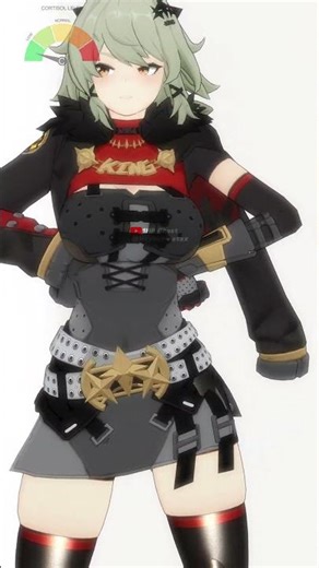 CAESAR KING🔥LOW CORTISOL MEME DANCE【ゼンレスゾーンゼロ:ZZZ MMD／4K／60FPS】 #zzz #shorts #caesar