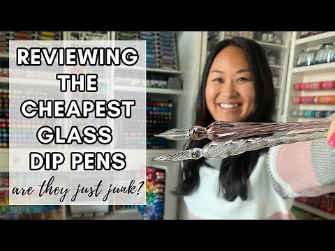 Testing the Two CHEAPEST Glass Dip Pens on Amazon! Unboxing & Review