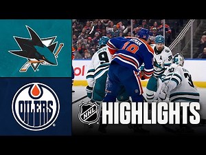 Sharks vs. Oilers | NHL Highlights | January 29, 2026