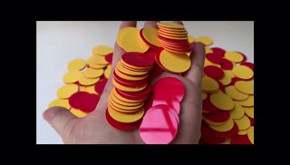 Plastic Two-Color Counter,Red/Yellow Two Side 1000 PCS,Counting Manipulatvies, Math Counters for Kids, Counting Chips