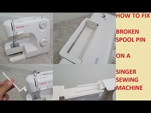 HOW TO FIX BROKEN SPOOL PIN SINGER SEWING MACHINE #howto #singer #machine #diy #easy #installation