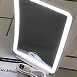 Amazon.com: 10X/1X Magnification Lighted Makeup Mirror with Lights, Rechargeable Magnifying Mirror with 80LED&2000mAh Battery, Portable Travel Vanity Mirror with 3 Colors Dimmable Lighting, Travel Essentials : Beauty & Personal Care
