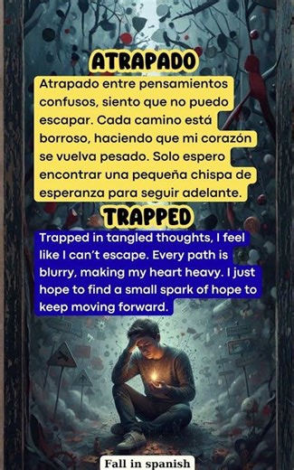 What is "Atrapado" in spanish #vocabulary #short #spanishfluency #spanish #learn