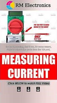 Measuring current. Purpose of multimeter terminals.