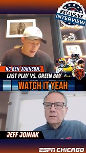 Ben Johnson Breaks Down Caleb's Costly INT vs Green Bay! FULL CONVERSATION WITH BEN JOHNSON: https://bit.ly/4oIwihg #ChicagoBears #CalebWilliams #BenJohnson #BearDown #NFLTalk | ESPN Chicago