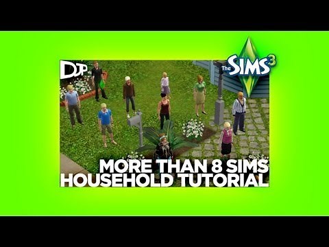 Sims 3 Tutorial - How to Have More Than 8 Sims in a Household