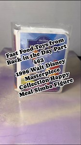 Not bad!! Fast Food Toys from Back in the Day Part 462 1996 Walt Disney Masterpiece Collection Happy Meal Simba Figure #lionking #90sNostalgia #90skids #HappyMeal #mcdonalds #toyunboxing #RetroToys | CPJ Collectibles