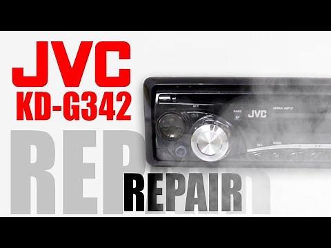 🛠 Simple repair of JVC KD-G342 Car Player. Disassemble JVC audio CD/MP3 Player with Front AUX input