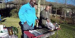 James and Ken get back outside and get ready for a new episode. | Outside Boys