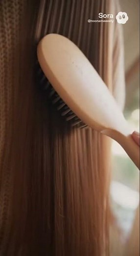 ASMR brushing hair no talking