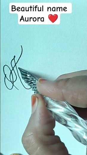 Aurora Name Writing in Stylish Cursive ✨ #shortsHow to Write Aurora in Beautiful Calligraphy ❤️