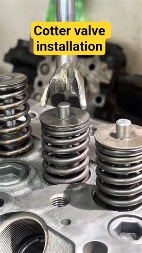 how to install cotter valve #shorts #mechanic #motorcycle