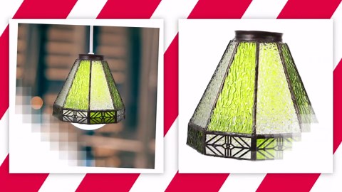 Retro Glass Lampshade Chandelier Light Covers Floor Lamp Stained Glass Lamp Shade Table Lamp Shade Lamp Shell Shade Crystal Chandelier Wall Sconce Light Cover Lotus Vintage Office