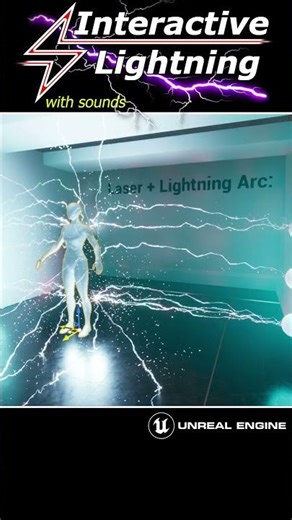 Interactive Lightning system with sounds on Skeletal Mesh in Unreal Engine
