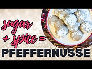 Pfeffernusse Recipe - A German Spice Cookie recipe covered in a powdered sugar glaze