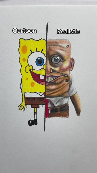 Realistic Spongebob AR Drawing Tutorial