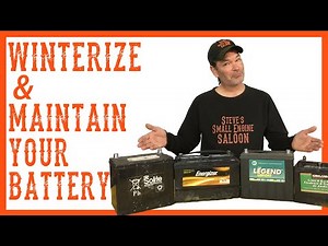 How To Winterize and Maintain The Battery on a Riding Lawnmower