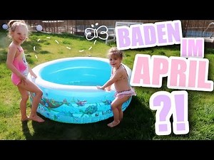 Are we the FIRST? 😱 Swimming in April...