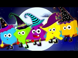 Five Wicked Witches Scary Songs For Kids | Halloween Nursery Rhymes For Toddler - Videos For Kids