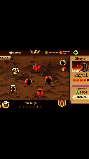 Ashes Of Generations VS General || Shadow Fight 2 || #shadowfight2 #sf2 #shorts