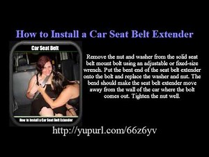 How to Install a Car Seat Belt Extender?