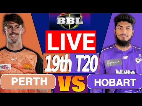 🔴 LIVE : Hobart Hurricanes vs Perth Scorchers Live Match Score | HBH vs PRS | BBL live match today